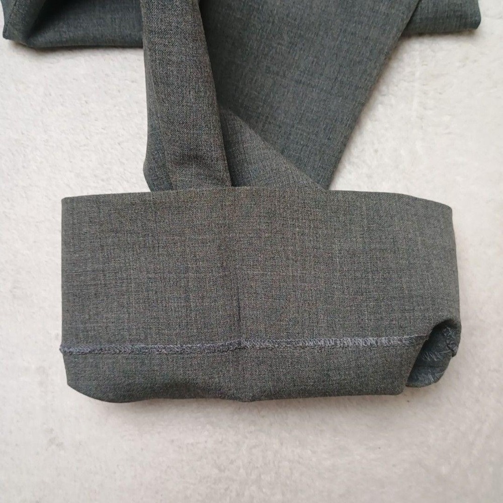 Brooks Brothers Pant Men 33x30 Gray Wool Classic Lined Dress Flat Front Suit USA - Picture 7 of 15